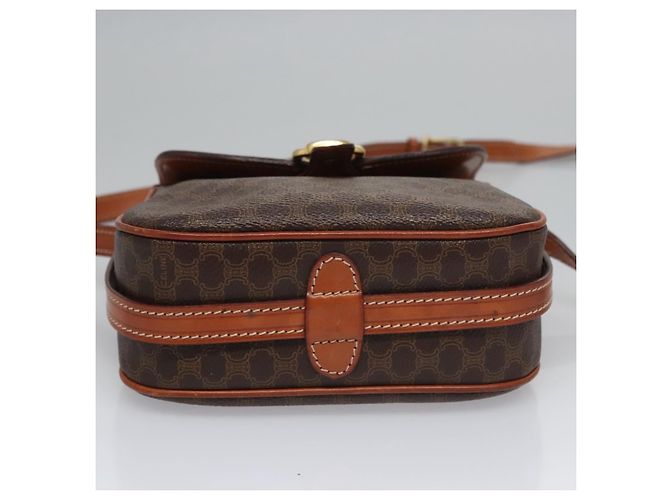 Céline Borsa a spalla in tela Macadam CELINE in pelle PVC marrone oro Auth mr1125 D'oro - vista 5