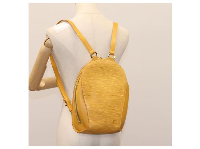 LOUIS VUITTON Epi Mabillon Zaino Giallo M52239 LV Auth EC390 - vista 24