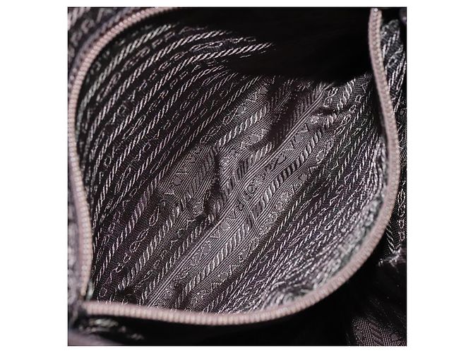 PRADA Borsa Tote Nylon Kaki Argento Auth bs23051 Cachi - vista 22