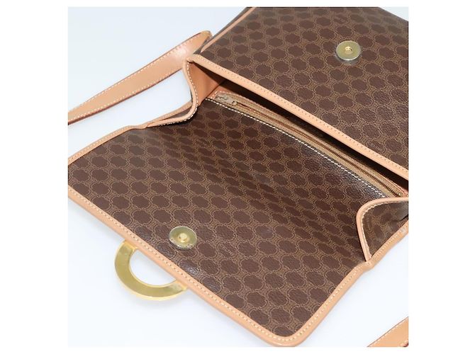 Céline CELINE Macadam Canvas Schultertasche, PVC-Leder, braun, gold, authentisch IN010 Golden - Ansicht 19