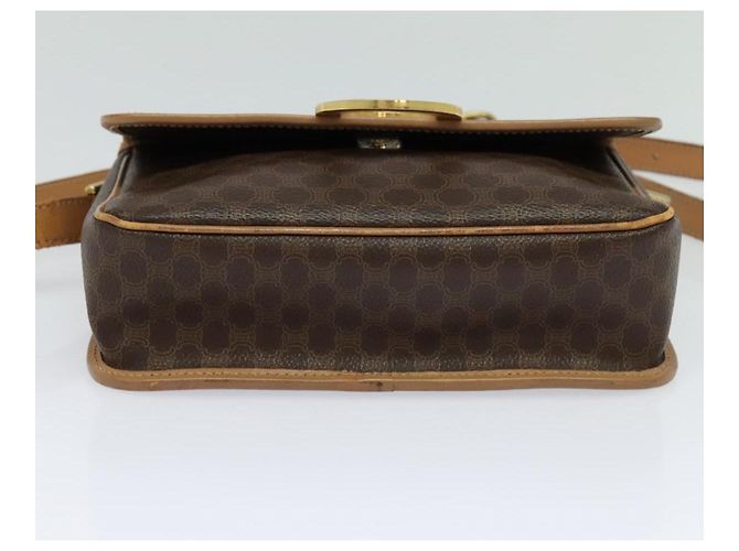 Céline CELINE Macadam Canvas Schultertasche, PVC-Leder, braun, gold, authentisch IN010 Golden - Ansicht 5