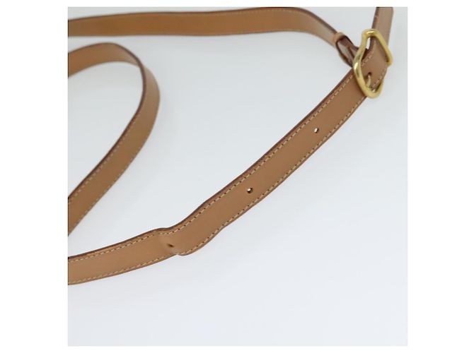 Céline CELINE Macadam Canvas Schultertasche, PVC-Leder, braun, gold, authentisch IN010 Golden - Ansicht 7