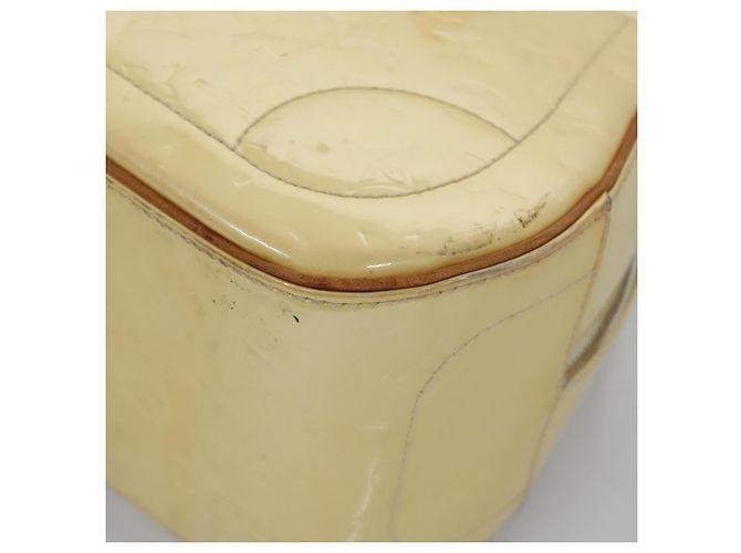 LOUIS VUITTON Monogram Vernis Summit Drive Hand Bag Perle M93514 LV Auth EC278 - view 16