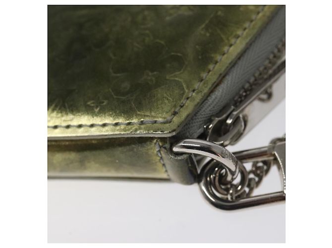 LOUIS VUITTON Vernis Monedero Flocon Monedero de Monedas Plata M58218 LV Auth EC425 - vista 15
