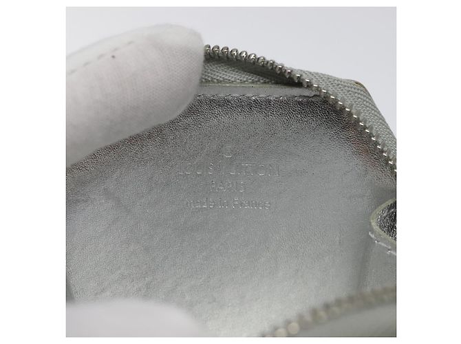 LOUIS VUITTON Vernis Monedero Flocon Monedero de Monedas Plata M58218 LV Auth EC425 - vista 9