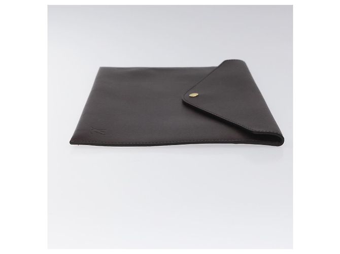 LOUIS VUITTON Taiga Borsa Documenti Clutch Acajou M99087 LV Auth JB083 Marrone - vista 3