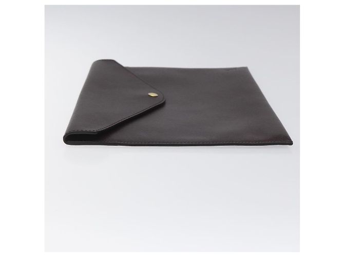 LOUIS VUITTON Taiga Borsa Documenti Clutch Acajou M99087 LV Auth JB083 Marrone - vista 4