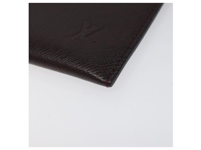 LOUIS VUITTON Taiga Borsa Documenti Clutch Acajou M99087 LV Auth JB083 Marrone - vista 7