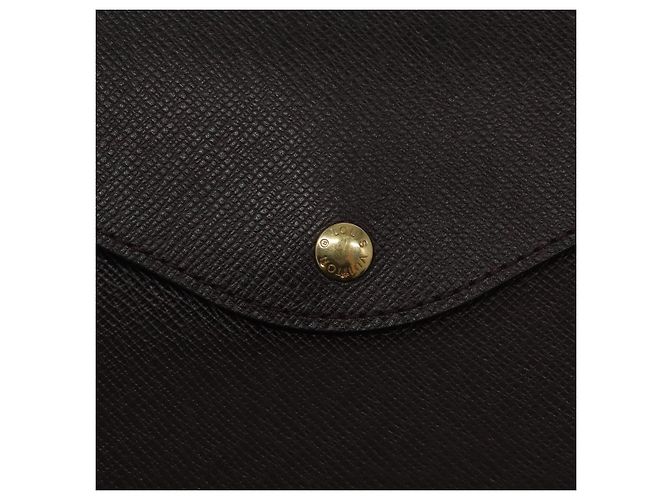 LOUIS VUITTON Taiga Borsa Documenti Clutch Acajou M99087 LV Auth JB083 Marrone - vista 8
