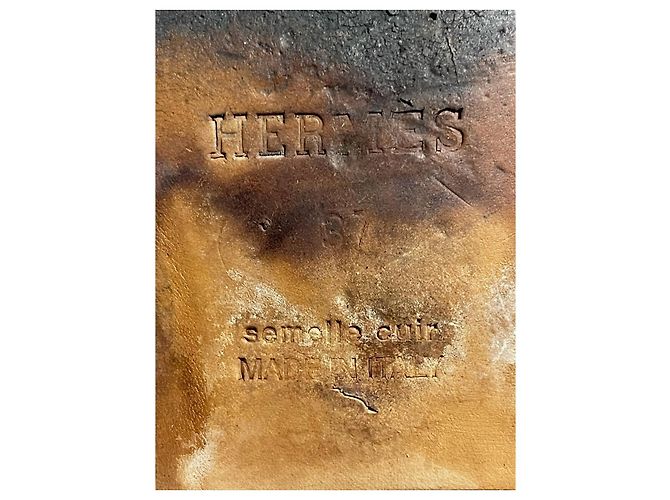 Kelly Hermès HERMES Stiefel T.EU 37 Leder Rot - Ansicht 9
