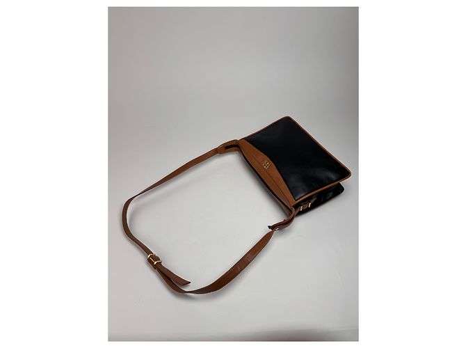 Vintage Givenchy 4G Leder Tasche schwarz braun - Ansicht 11