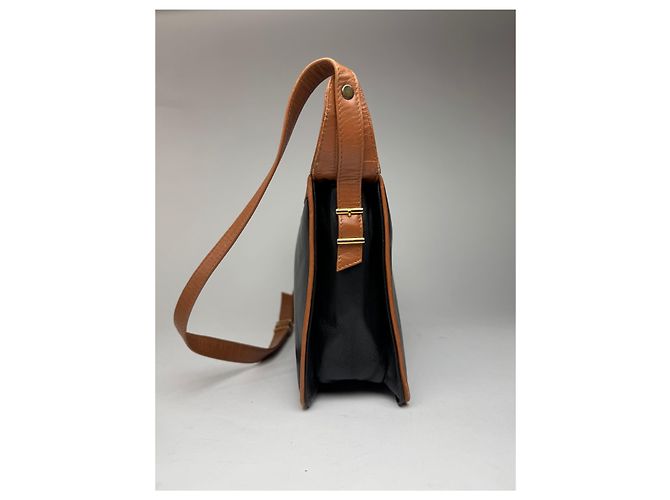 Vintage Givenchy 4G Leder Tasche schwarz braun - Ansicht 4