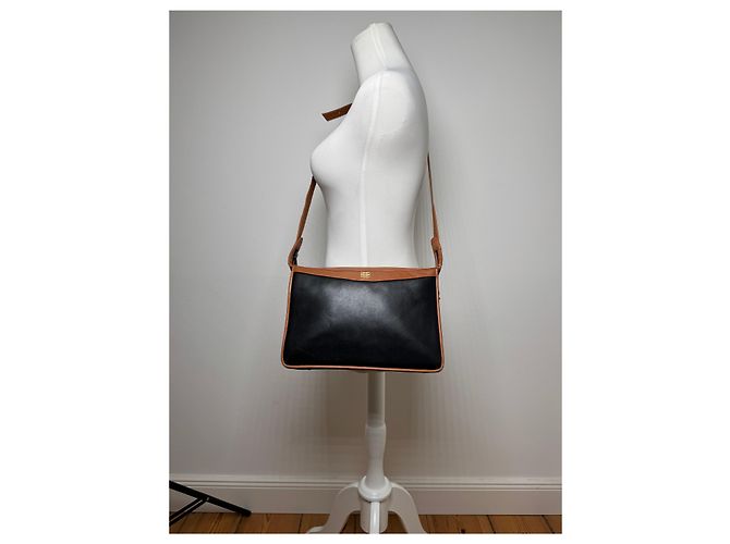 Vintage Givenchy 4G Leder Tasche schwarz braun - Ansicht 5
