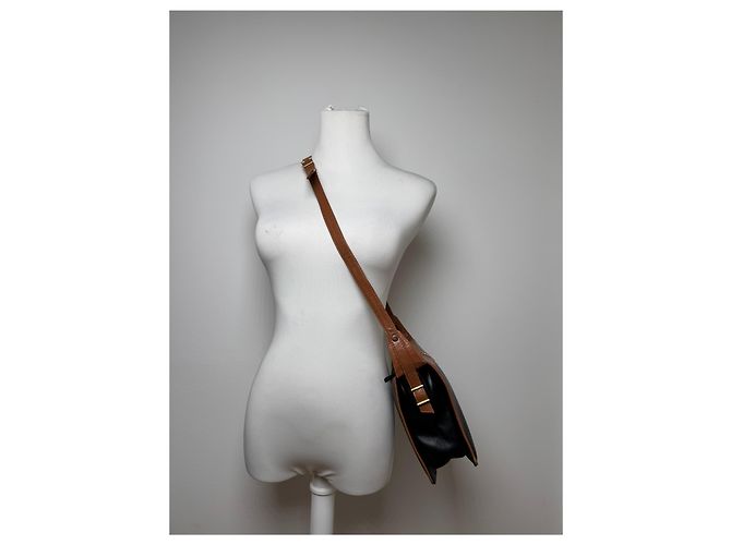 Vintage Givenchy 4G Leder Tasche schwarz braun - Ansicht 6