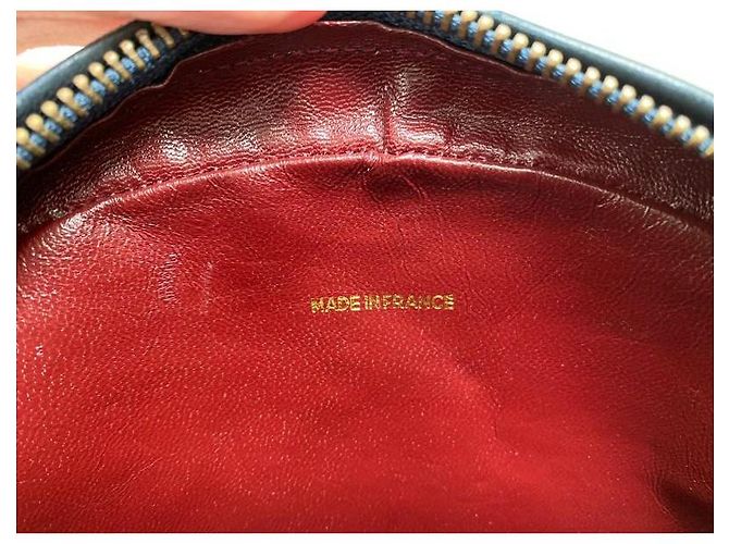 Chanel Tamburello borsa a tracolla in pelle nera Nero - vista 6
