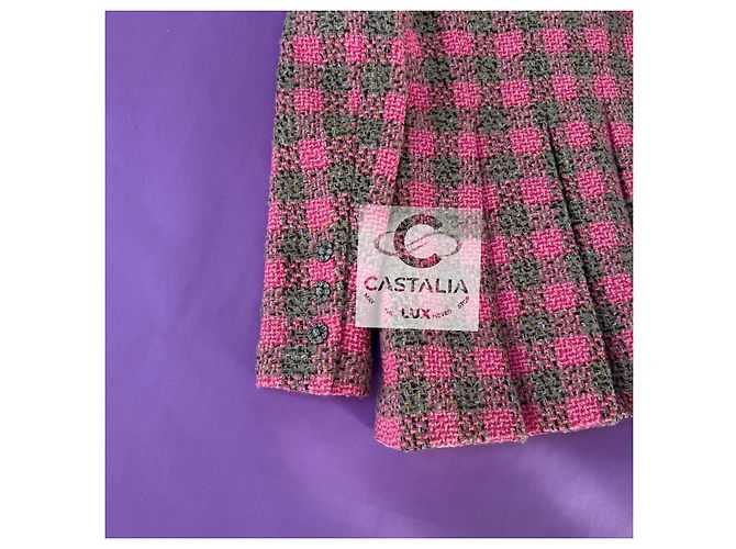 Chanel Neue 2022 Werbekampagne Rosa Tweed-Jacke Pink - Ansicht 14