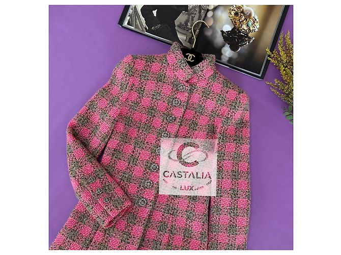Chanel Neue 2022 Werbekampagne Rosa Tweed-Jacke Pink - Ansicht 2