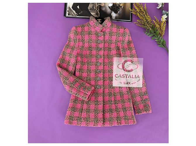 Chanel Neue 2022 Werbekampagne Rosa Tweed-Jacke Pink - Ansicht 3