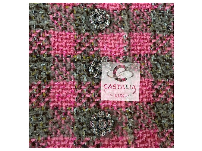 Chanel Neue 2022 Werbekampagne Rosa Tweed-Jacke Pink - Ansicht 5