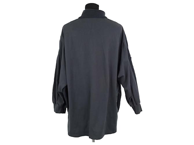 Balenciaga Felpa in cotone nera Nero - vista 4