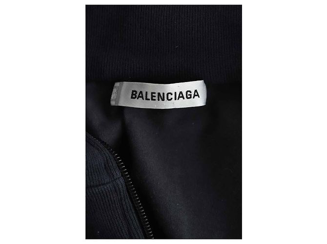Balenciaga Felpa in cotone nera Nero - vista 5