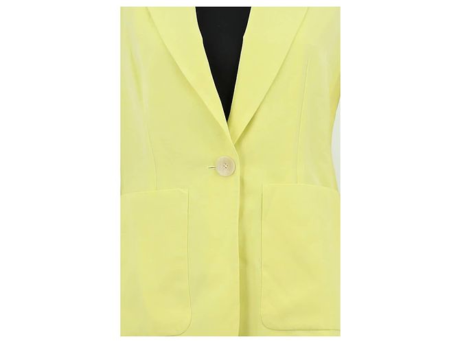 Lk Bennett Blazer giallo in lino - vista 3
