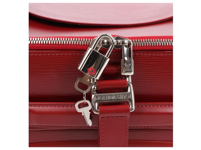 Borsa da viaggio Louis Vuitton Pegase 55 in pelle Epi rossa M23028 Rosso - vista 7