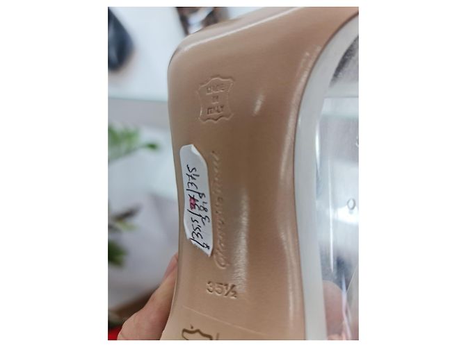 plexi PVC in pelle bianca Gianvito Rossi Bianco - vista 4