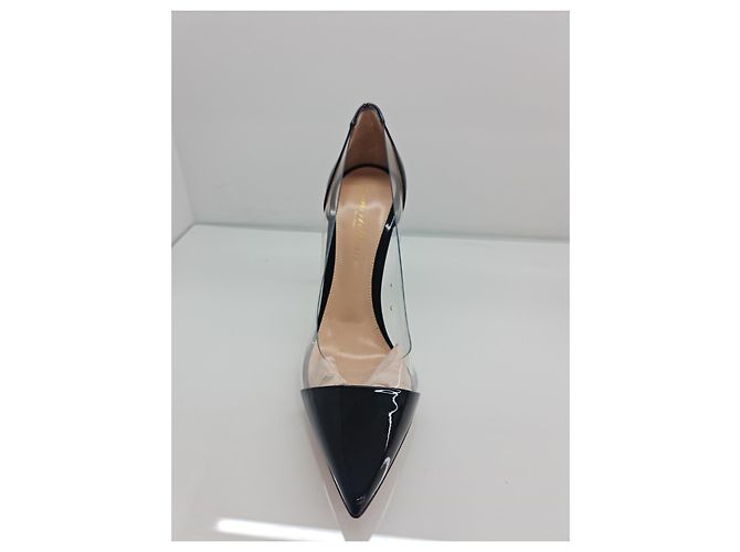 Décolleté Gianvito Rossi Plexy Vernice Nero - vista 4
