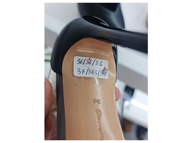 Décolleté Gianvito Rossi Plexy Vernice Nero - vista 6