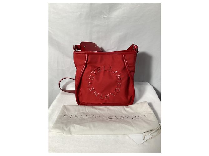 Stella Mc Cartney Borsa a tracolla Mini Stella in poliamide rossa di Stella McCartney Rosso - vista 14