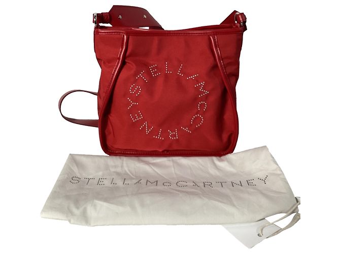 Stella Mc Cartney Borsa a tracolla Mini Stella in poliamide rossa di Stella McCartney Rosso - vista 5