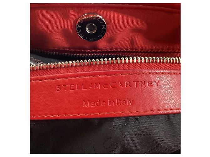 Stella Mc Cartney Borsa a tracolla Mini Stella in poliamide rossa di Stella McCartney Rosso - vista 8