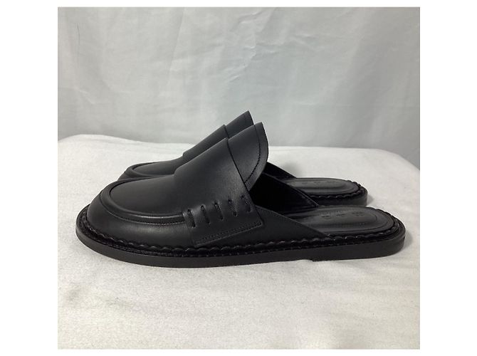Mules Loafer Marni in pelle nera Nero - vista 15