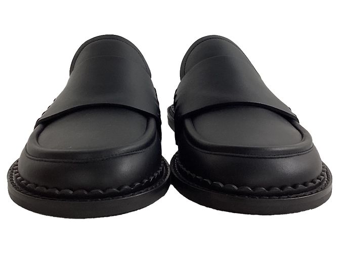 Mules Loafer Marni in pelle nera Nero - vista 2