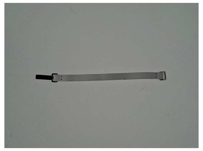 Christian Dior Bracciale in pelle bianca con logo Dior Homme Bianco Crudo - vista 5