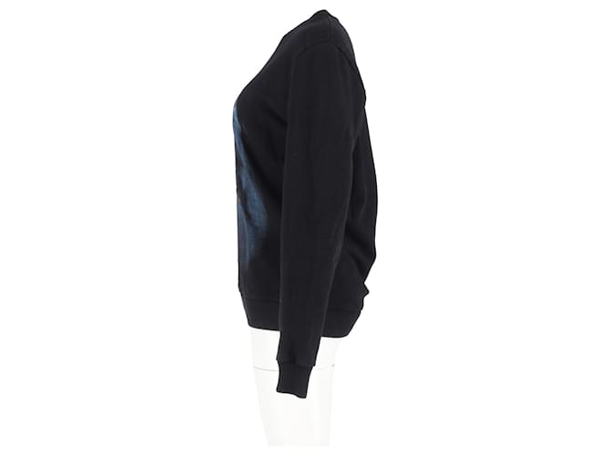 Givenchy Crewneck-Pullover aus schwarzer Baumwolle mit Haifischdruck Grau - Ansicht 5