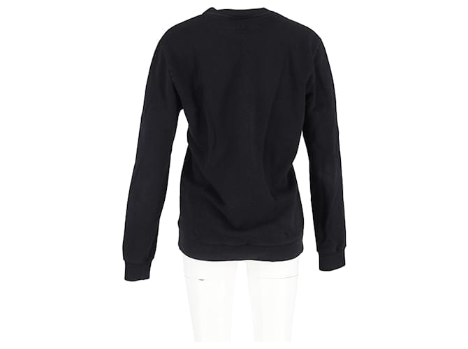 Givenchy Crewneck-Pullover aus schwarzer Baumwolle mit Haifischdruck Grau - Ansicht 6