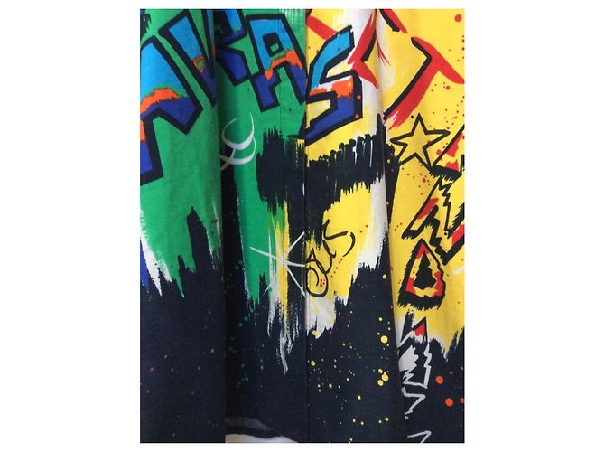 Camicia multicolore graffiti Versace jeans couture - vista 2