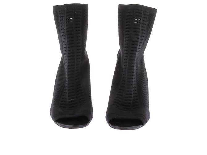 Stivaletti GIANVITO ROSSI T.EU 38.5 Tessuto Nero - vista 4