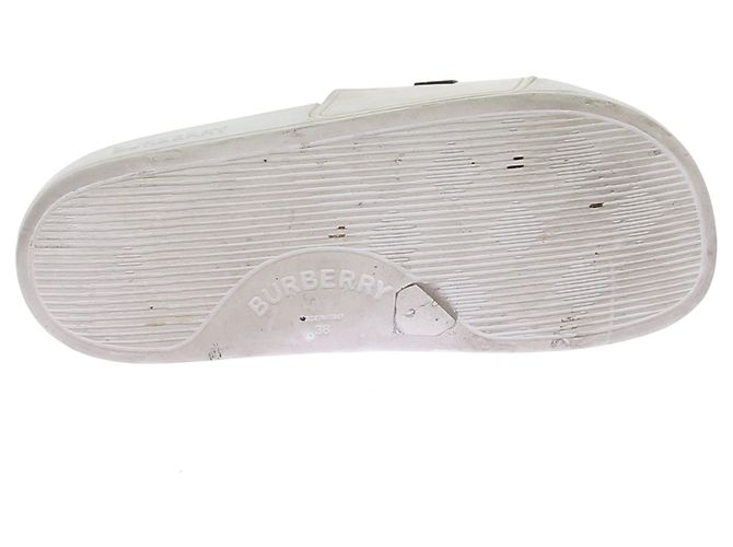 Sandali BURBERRY T.EU 38 Gomma Bianco - vista 7