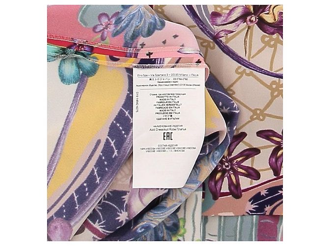 ETRO Kleid T.IT 40 Viskose Mehrfarben - Ansicht 6