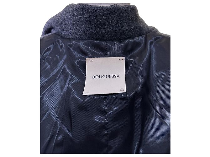Autre Marque Abrigo de lana Bouguessa gris oscuro Gris antracita - vista 7