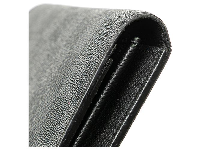 Louis Vuitton Black Damier Graphite Pattern Brazza Wallet - view 8