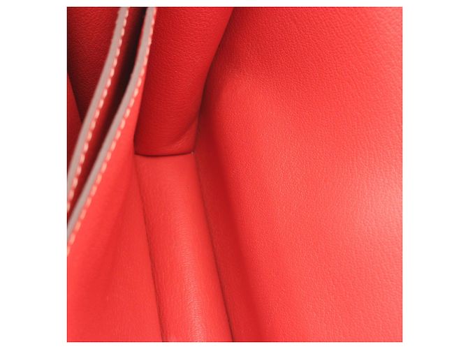Borsa Roulis 23 in Evercolor rosso di Hermès - vista 11