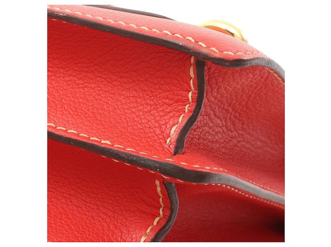 Borsa Roulis 23 in Evercolor rosso di Hermès - vista 12