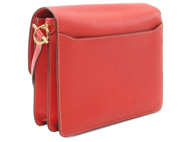 Borsa Roulis 23 in Evercolor rosso di Hermès - vista 2