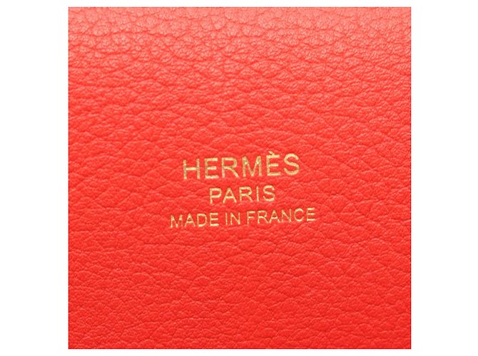 Borsa Roulis 23 in Evercolor rosso di Hermès - vista 5