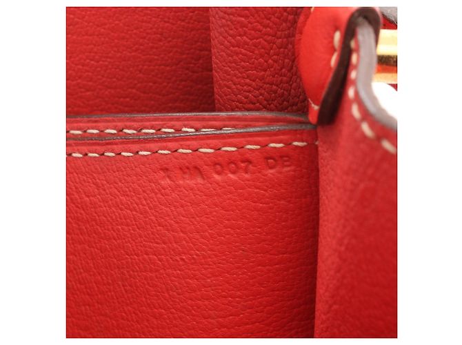 Borsa Roulis 23 in Evercolor rosso di Hermès - vista 6