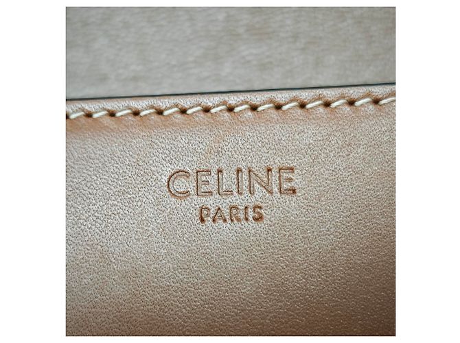 Céline Borsa a spalla Claude in vitello lucido marrone Celine - vista 6